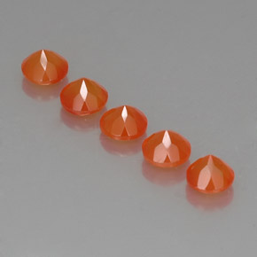 Pedras preciosas de cornalina laranja natural de  ct, transparente, transparente/translúcido
