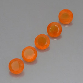 Pedras preciosas de cornalina laranja natural de  ct, transparente, transparente/translúcido