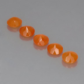 Pedras preciosas de cornalina laranja natural de  ct, transparente, transparente/translúcido