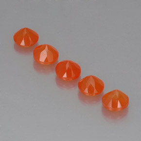 Pedras preciosas de cornalina laranja natural de  ct, transparente, transparente/translúcido