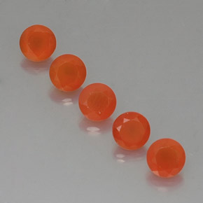 Pedras preciosas de cornalina laranja natural de  ct, transparente, transparente/translúcido
