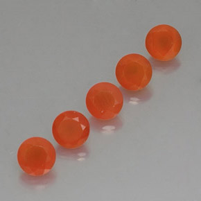 Pedras preciosas de cornalina laranja natural de  ct, transparente, transparente/translúcido
