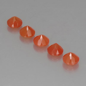 Pedras preciosas de cornalina laranja natural de  ct, transparente, transparente/translúcido