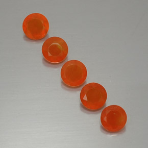 Pedras preciosas de cornalina laranja natural de  ct, transparente, transparente/translúcido