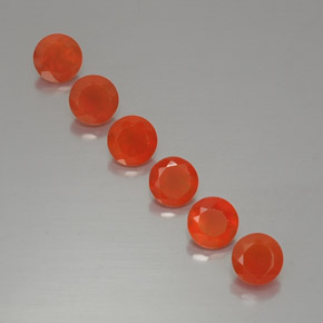 Pedras preciosas de cornalina laranja natural de  ct, transparente, transparente/translúcido