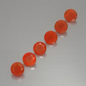 Pedras preciosas de cornalina laranja natural de  ct, transparente, transparente/translúcido