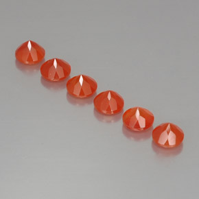 Pedras preciosas de cornalina laranja natural de  ct, transparente, transparente/translúcido