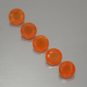 Pedras preciosas de cornalina laranja natural de  ct, transparente, transparente/translúcido