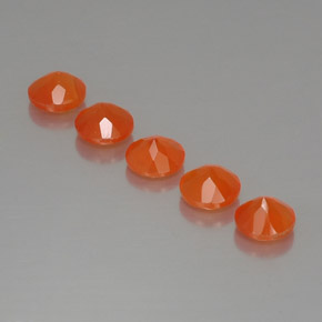 Pedras preciosas de cornalina laranja natural de  ct, transparente, transparente/translúcido