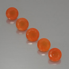 Pedras preciosas de cornalina laranja natural de  ct, transparente, transparente/translúcido