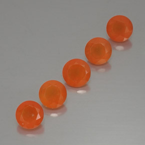 Pedras preciosas de cornalina laranja natural de  ct, transparente, transparente/translúcido