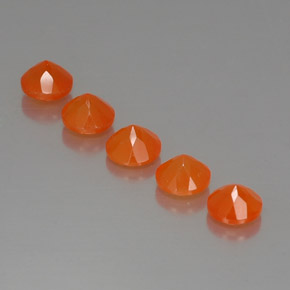 Pedras preciosas de cornalina laranja natural de  ct, transparente, transparente/translúcido