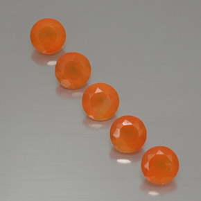 Pedras preciosas de cornalina laranja natural de  ct, transparente, transparente/translúcido