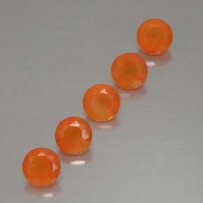Pedras preciosas de cornalina laranja natural de  ct, transparente, transparente/translúcido