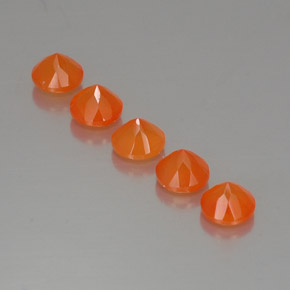 Pedras preciosas de cornalina laranja natural de  ct, transparente, transparente/translúcido