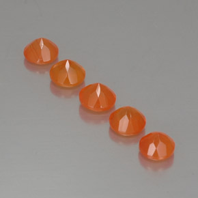 Pedras preciosas de cornalina laranja natural de  ct, transparente, transparente/translúcido