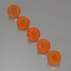 Pedras preciosas de cornalina laranja natural de  ct, transparente, transparente/translúcido