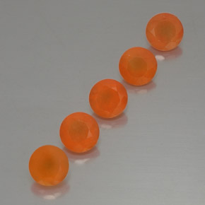 Pedras preciosas de cornalina laranja natural de  ct, transparente, transparente/translúcido