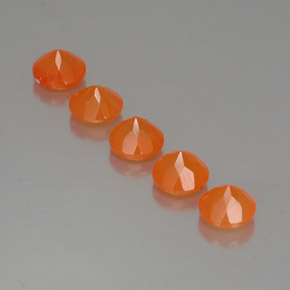 Pedras preciosas de cornalina laranja natural de  ct, transparente, transparente/translúcido