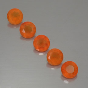 Pedras preciosas de cornalina laranja natural de  ct, transparente, transparente/translúcido