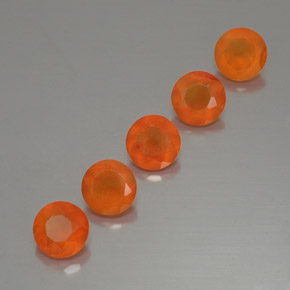 Pedras preciosas de cornalina laranja natural de  ct, transparente, transparente/translúcido