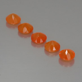 Pedras preciosas de cornalina laranja natural de  ct, transparente, transparente/translúcido