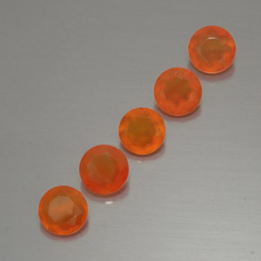 Pedras preciosas de cornalina laranja natural de  ct, transparente, transparente/translúcido