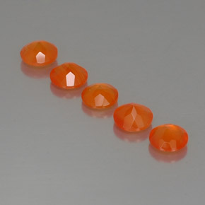 Pedras preciosas de cornalina laranja natural de  ct, transparente, transparente/translúcido