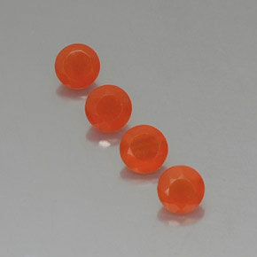 Pedras preciosas de cornalina laranja natural de  ct, transparente, transparente/translúcido