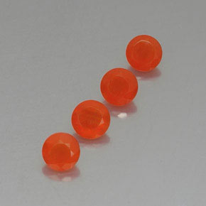 Pedras preciosas de cornalina laranja natural de  ct, transparente, transparente/translúcido