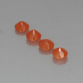 Pedras preciosas de cornalina laranja natural de  ct, transparente, transparente/translúcido
