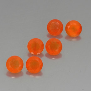 Pedras preciosas de cornalina laranja natural de  ct, transparente, transparente/translúcido
