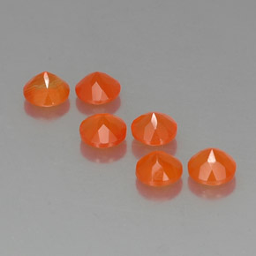 Pedras preciosas de cornalina laranja natural de  ct, transparente, transparente/translúcido