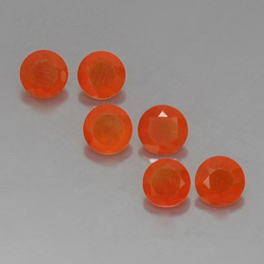 Pedras preciosas de cornalina laranja natural de  ct, transparente, transparente/translúcido