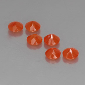 Pedras preciosas de cornalina laranja natural de  ct, transparente, transparente/translúcido