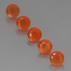 Pedras preciosas de cornalina laranja natural de  ct, transparente, transparente/translúcido