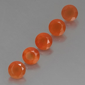 Pedras preciosas de cornalina laranja natural de  ct, transparente, transparente/translúcido