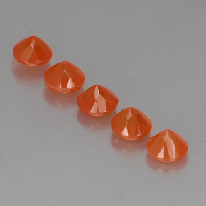 Pedras preciosas de cornalina laranja natural de  ct, transparente, transparente/translúcido