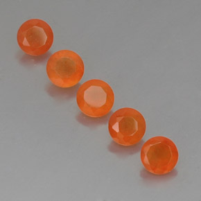 Pedras preciosas de cornalina laranja natural de  ct, transparente, transparente/translúcido