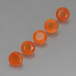 Pedras preciosas de cornalina laranja natural de  ct, transparente, transparente/translúcido