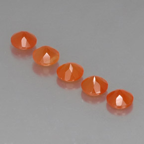 Pedras preciosas de cornalina laranja natural de  ct, transparente, transparente/translúcido