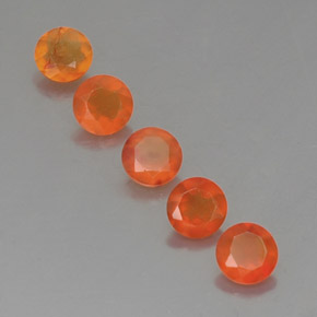 Pedras preciosas de cornalina laranja natural de  ct, transparente, transparente/translúcido