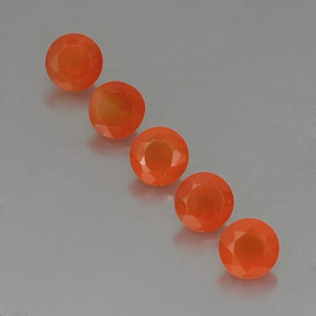Pedras preciosas de cornalina laranja natural de  ct, transparente, transparente/translúcido