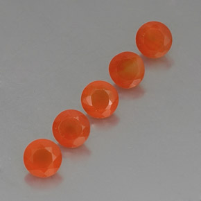 Pedras preciosas de cornalina laranja natural de  ct, transparente, transparente/translúcido