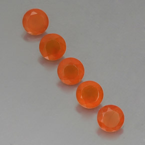 Pedras preciosas de cornalina laranja natural de  ct, transparente, transparente/translúcido