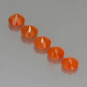 Pedras preciosas de cornalina laranja natural de  ct, transparente, transparente/translúcido