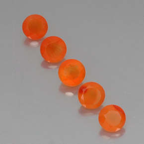 Pedras preciosas de cornalina laranja natural de  ct, transparente, transparente/translúcido