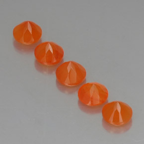Pedras preciosas de cornalina laranja natural de  ct, transparente, transparente/translúcido