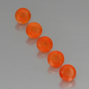 Pedras preciosas de cornalina laranja natural de  ct, transparente, transparente/translúcido