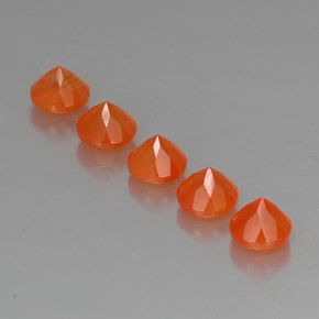 Pedras preciosas de cornalina laranja natural de  ct, transparente, transparente/translúcido